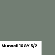 Color chip: Munsell 10GY 5/2