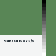 Color chip: Munsell 10GY 5/6