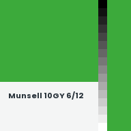 Color chip: Munsell 10GY 6/12