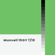 Color chip: Munsell 10GY 7/10