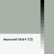 Color chip: Munsell 10GY 7/2