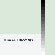 Color chip: Munsell 10GY 9/2