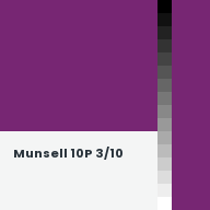 Color chip: Munsell 10P 3/10
