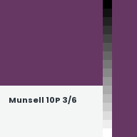 Color chip: Munsell 10P 3/6