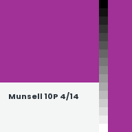 Color chip: Munsell 10P 4/14
