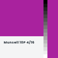 Color chip: Munsell 10P 4/16