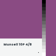 Color chip: Munsell 10P 4/8