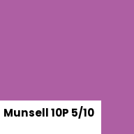 Color chip: Munsell 10P 5/10