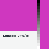 Color chip: Munsell 10P 5/18