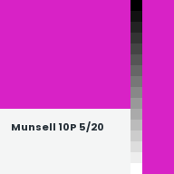 Color chip: Munsell 10P 5/20