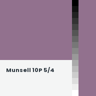 Color chip: Munsell 10P 5/4