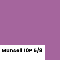 Color chip: Munsell 10P 5/8