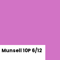 Color chip: Munsell 10P 6/12