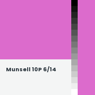 Color chip: Munsell 10P 6/14