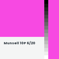 Color chip: Munsell 10P 6/20