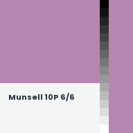 Color chip: Munsell 10P 6/6