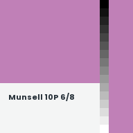 Color chip: Munsell 10P 6/8