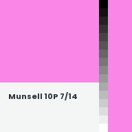 Color chip: Munsell 10P 7/14