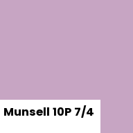Color chip: Munsell 10P 7/4