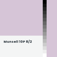Color chip: Munsell 10P 8/2