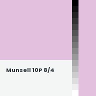 Color chip: Munsell 10P 8/4