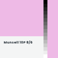 Color chip: Munsell 10P 8/6