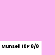 Color chip: Munsell 10P 8/8