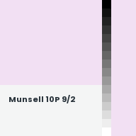 Color chip: Munsell 10P 9/2