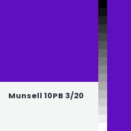 Color chip: Munsell 10PB 3/20