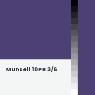 Color chip: Munsell 10PB 3/6