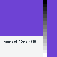 Color chip: Munsell 10PB 4/18