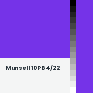 Color chip: Munsell 10PB 4/22