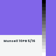 Color chip: Munsell 10PB 5/16