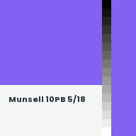 Color chip: Munsell 10PB 5/18