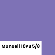 Color chip: Munsell 10PB 5/8