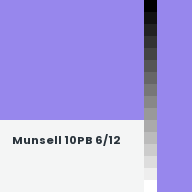 Color chip: Munsell 10PB 6/12