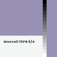 Color chip: Munsell 10PB 6/4