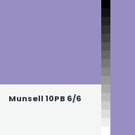 Color chip: Munsell 10PB 6/6