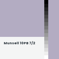 Color chip: Munsell 10PB 7/2