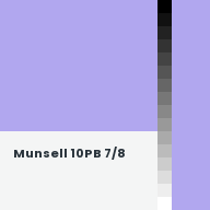 Color chip: Munsell 10PB 7/8