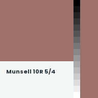 Color chip: Munsell 10R 5/4