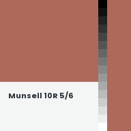 Color chip: Munsell 10R 5/6