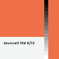Color chip: Munsell 10R 6/12