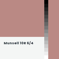Color chip: Munsell 10R 6/4