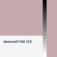Color chip: Munsell 10R 7/2