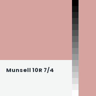 Color chip: Munsell 10R 7/4
