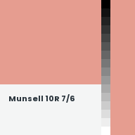 Color chip: Munsell 10R 7/6