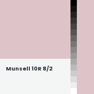 Color chip: Munsell 10R 8/2
