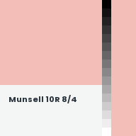 Color chip: Munsell 10R 8/4