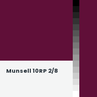 Color chip: Munsell 10RP 2/8